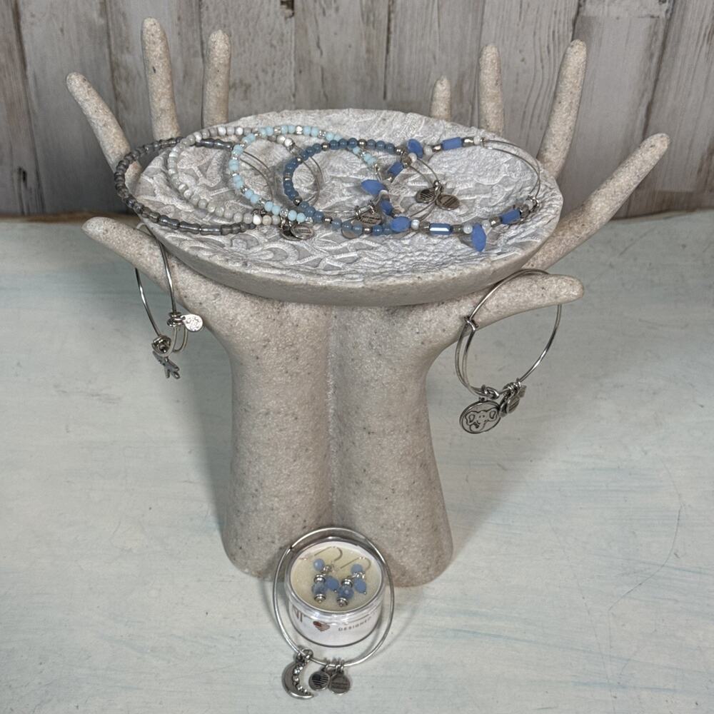 Alex And Ani Cosmic Messages Earrings And Bracelets Set